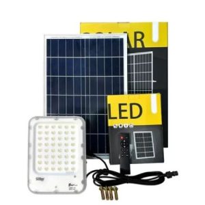 LYD Projecteur solaire 2500Lumens / 50Wc Panneau solaire / 40Ah Batterie, Modèle LYD-8300D, Garantie 12 mois